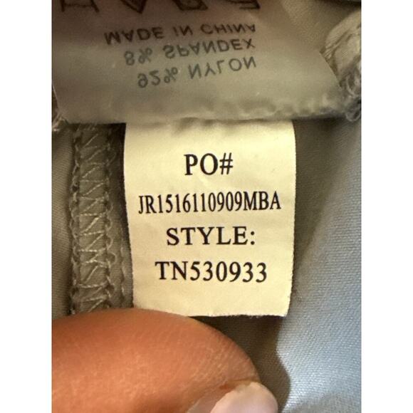 Title Nine Womens 4 Gray Outdoor Nylon Pants Hiking Camping Cropped Ties - Picture 7 of 7